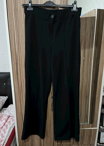 Siyah Kadın Kumaş Pantolon - Görsel 2