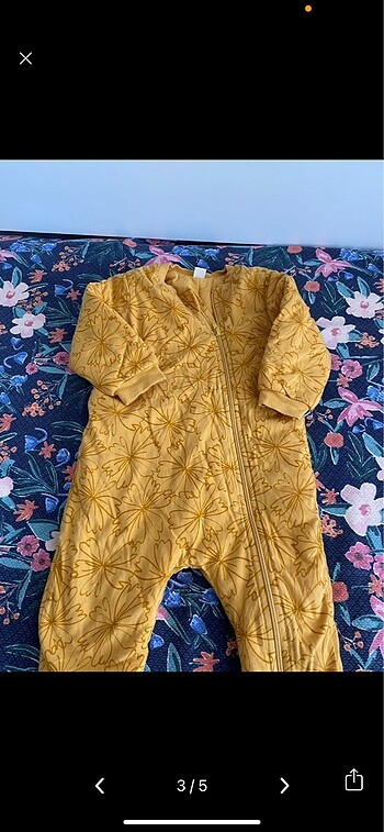 2 Yaş Beden 2,5 tog kız bebek uyku tulumu