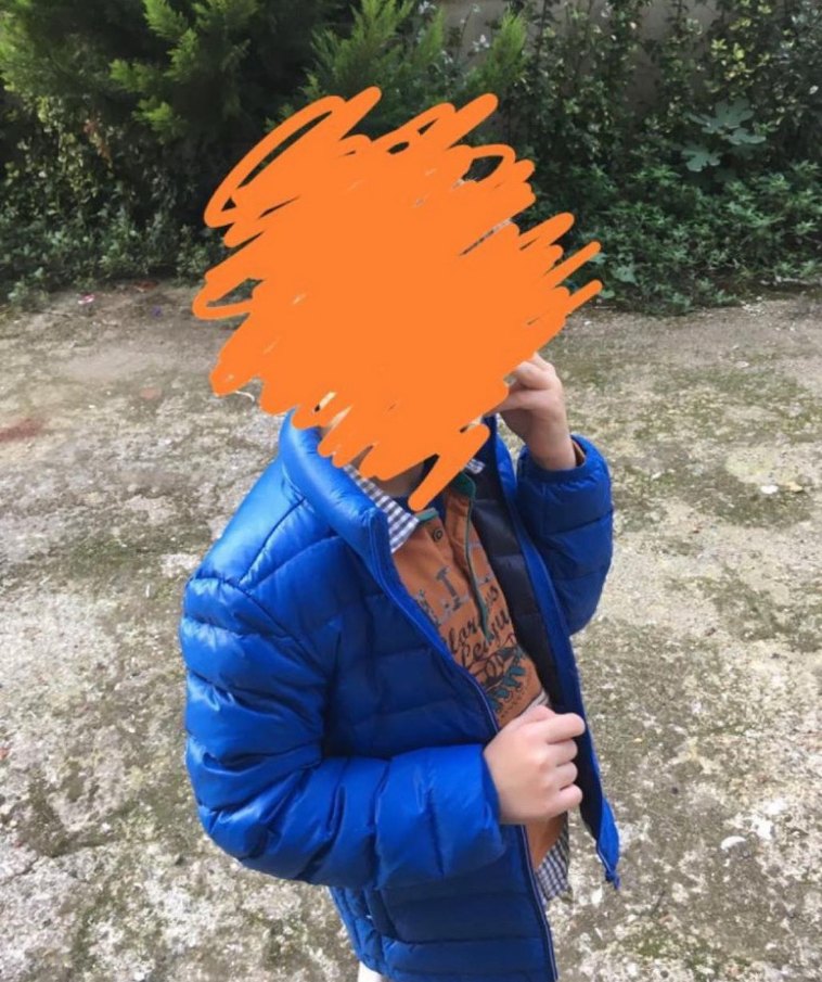 Parlak Mavi çocuk baharlık Mont kaztüyü - Görsel 4