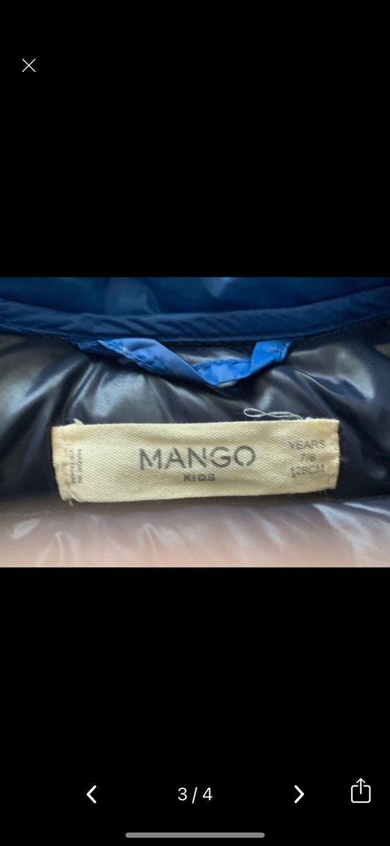 Parlak Mavi çocuk baharlık Mont kaztüyü - Görsel 3