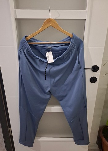 Mavi Bel Bantlı Erkek Outdoor Eşofman Altı - Görsel 2