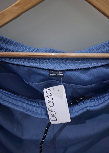 Mavi Bel Bantlı Erkek Outdoor Eşofman Altı - Görsel 3