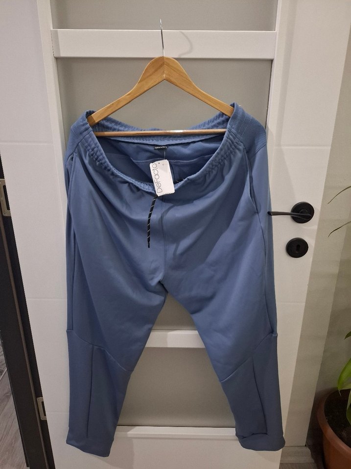 Mavi Bel Bantlı Erkek Outdoor Eşofman Altı - Görsel 2