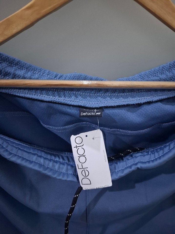 Mavi Bel Bantlı Erkek Outdoor Eşofman Altı - Görsel 3