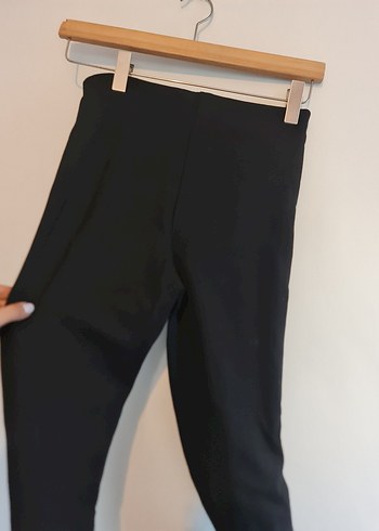 Siyah Kadın İspanyol Paça Pantolon - Görsel 4