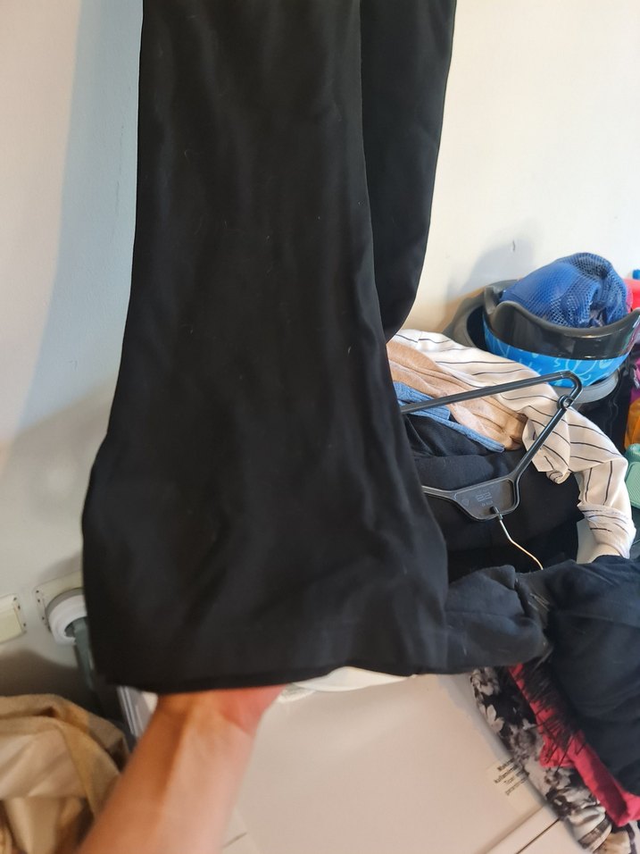 Siyah Kadın İspanyol Paça Pantolon - Görsel 5