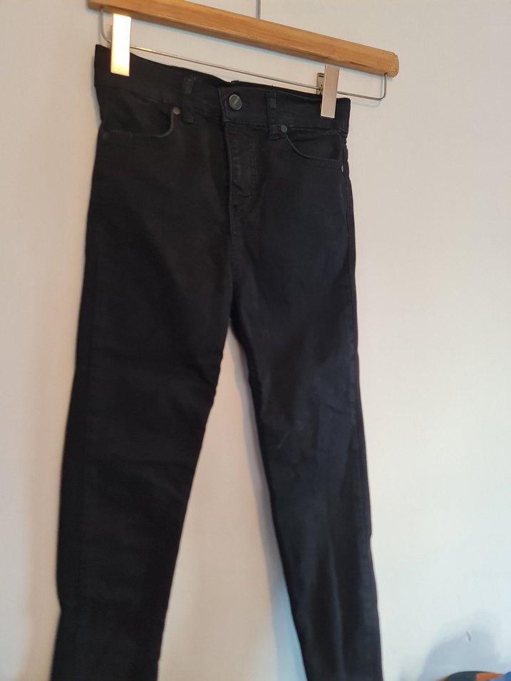 Kadın Siyah Kot Pantolon - Görsel 2