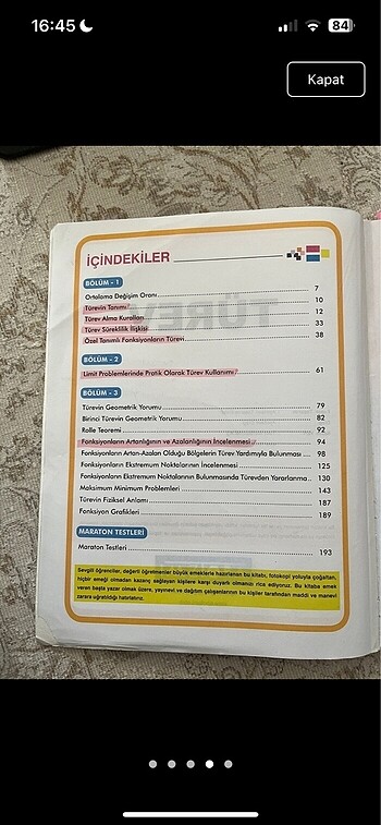 Beden Renk APOTEMİ TÜREV fasikülü