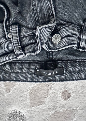 Trendyol & Milla Gri Tie-Dye Kadın Denim Pantolon