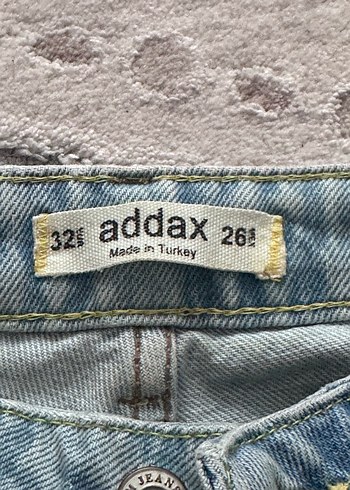 Addax Rahat Kesim Mavi Midi Kadın Kot Pantolon