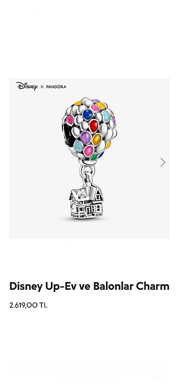 Pandora Disney up balon charm