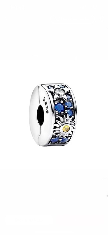 Pandora güneş yıldız ay klips charm