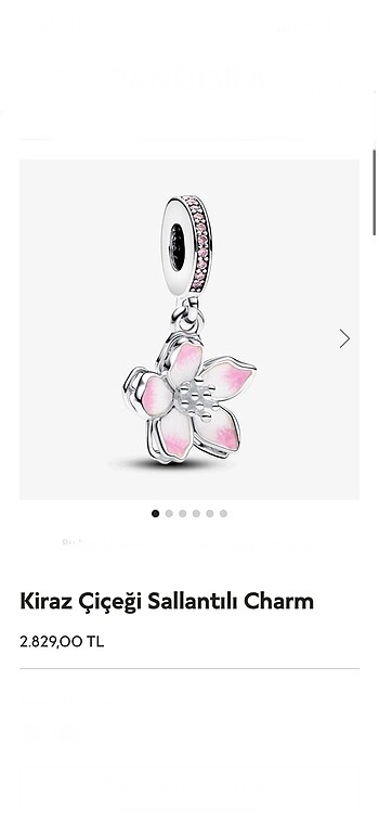 Kiraz çiçeği sallantılı charm