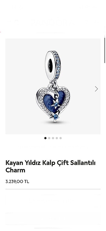 Kayan yıldızlar charm