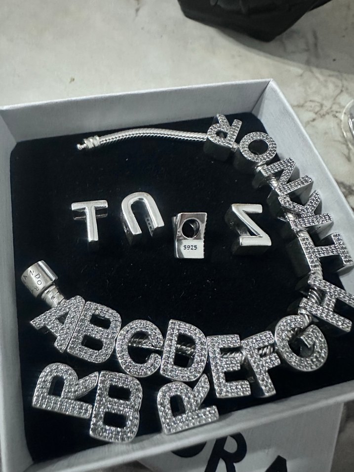 Taşlı harf charm - Görsel 2