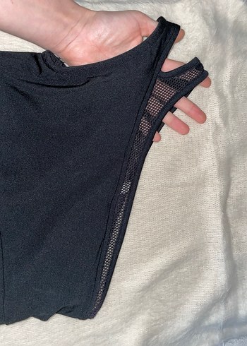 Siyah tek omuz spor sütyeni - Görsel 2