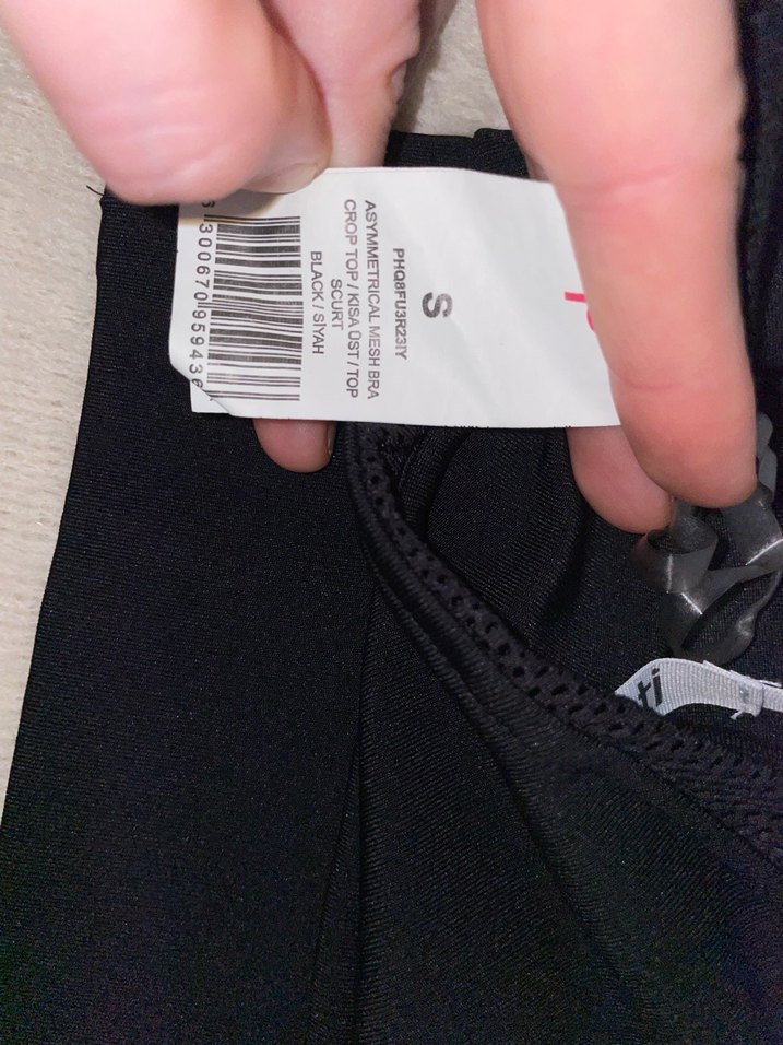 Siyah tek omuz spor sütyeni - Görsel 3