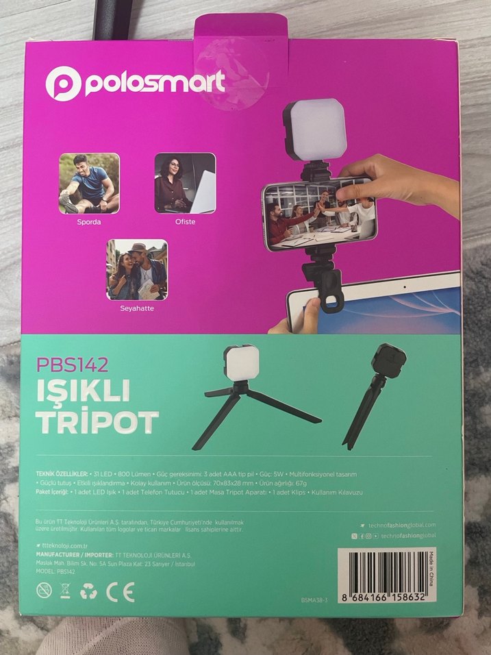 Polosmart Işıklı tripod - Görsel 2