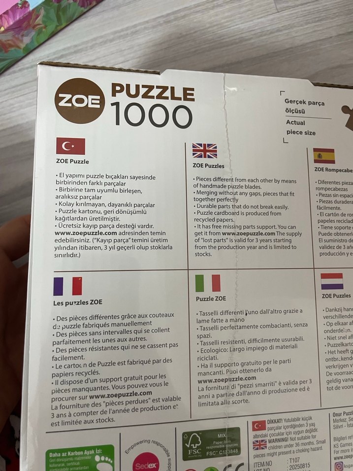 1000 Parça Manzara Puzzle - ZOE - Görsel 3