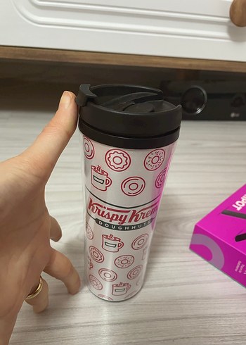Krispy Kreme Desenli Renkli Termos Bardak - Görsel 3