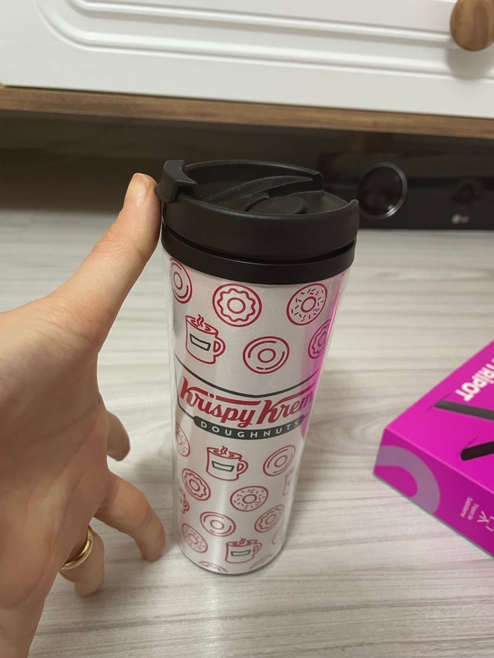 Krispy Kreme Desenli Renkli Termos Bardak - Görsel 3