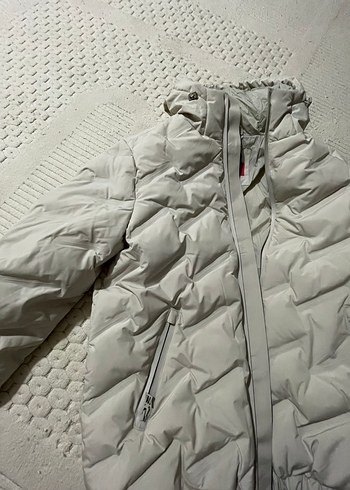 Gri Kadın  Kışlık Mont - Görsel 2