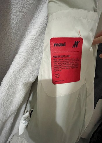 Gri Kadın  Kışlık Mont - Görsel 6