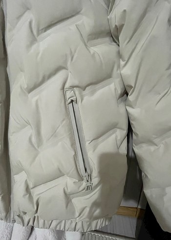 Gri Kadın  Kışlık Mont - Görsel 5