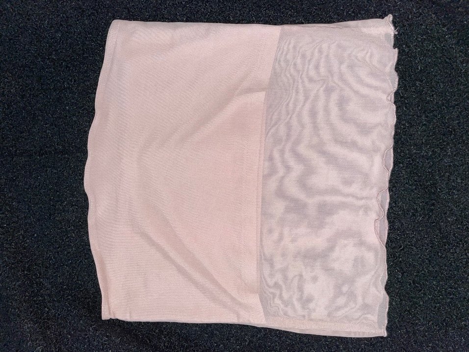 Pembe tül straplez üst - Görsel 4