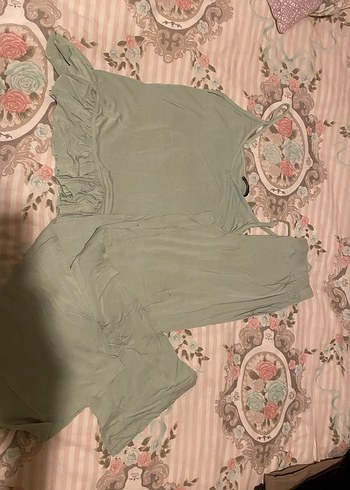 s Beden yeşil Renk pijama takımı