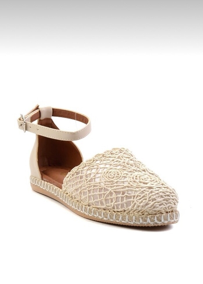 Bambi Bej renk espadril - Görsel 3