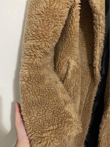m Beden camel Renk Teddy Peluş Kaban