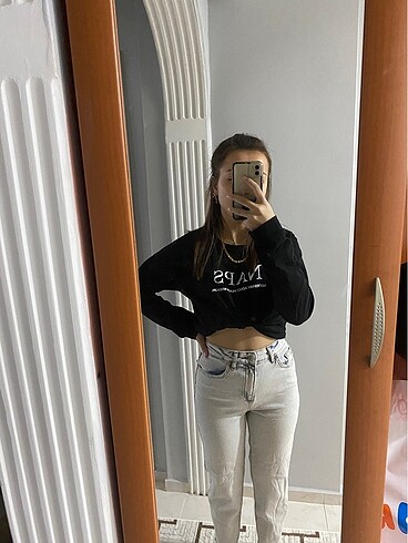 Trendyol & Milla Milla eskitme açık mavi kot