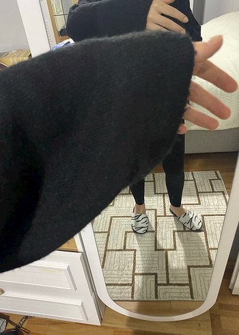 Siyah triko kazak - Görsel 2