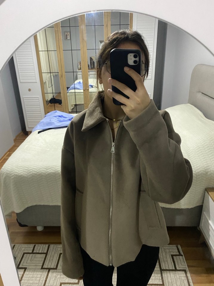 Bej Yumuşak Kumaşlı Kadın Ceket - Görsel 2