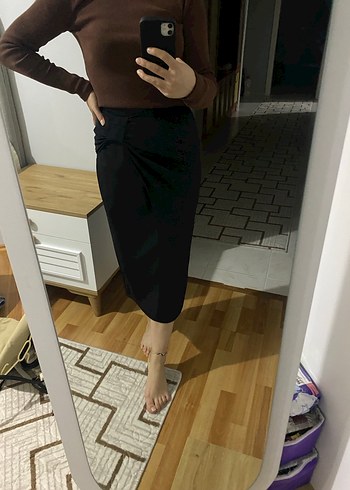 Diz Altı Kadın Kalem Etek - Görsel 3