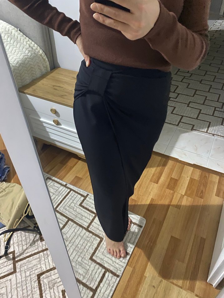 Diz Altı Kadın Kalem Etek - Görsel 2