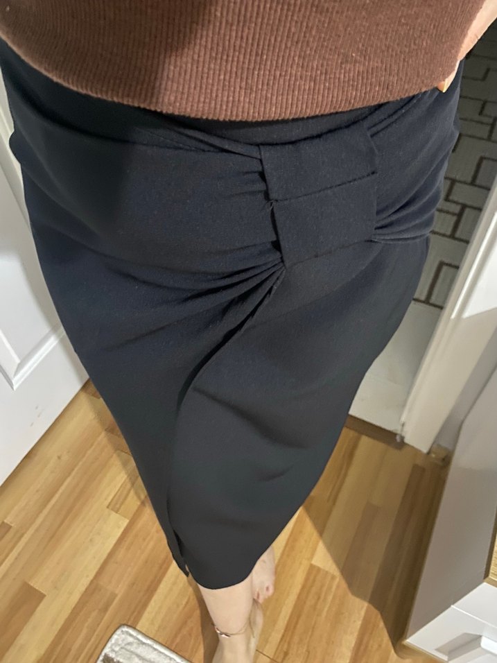 Diz Altı Kadın Kalem Etek - Görsel 4