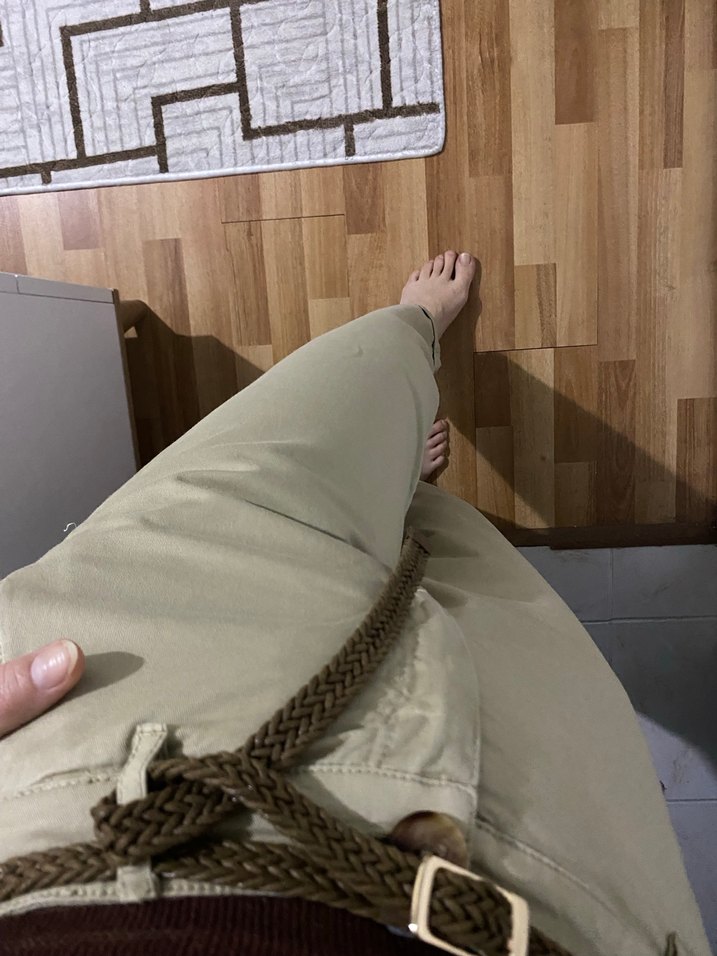 Bej Kadın Boyfriend Pantolon, Rahat Kesim - Görsel 3