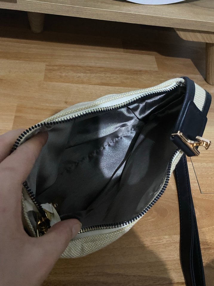 Tokalı Keten Kadın Çanta - Görsel 4