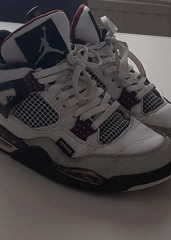 Diğer Jordan Retro 4 Beyaz Lacivert Sneaker