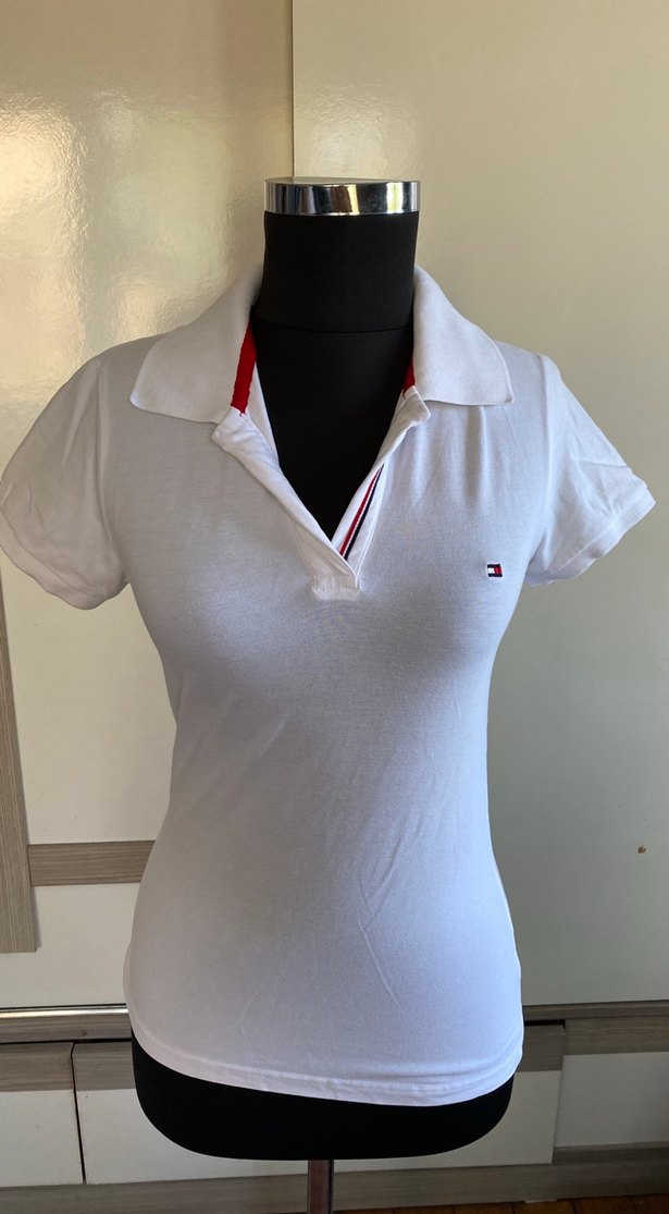 Tommy Hilfiger Beyaz Polo Tişört — görsel 2/4