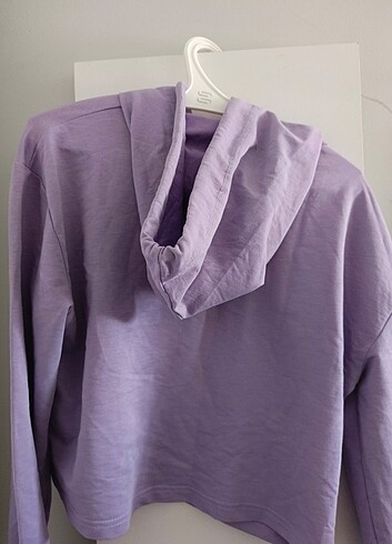 Ejderha Baskılı Lila Sweatshirt