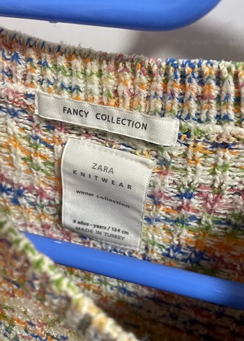 Zara kazak sweater Renkli Desenli Triko Kadın Kazak 9 yaş - Görsel 2