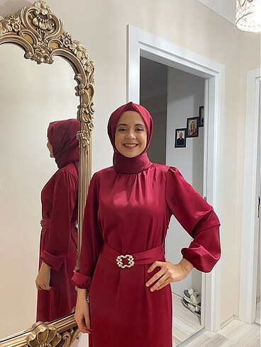 Diğer Bordo elbise