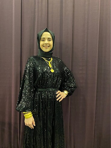 Tasarımcı Pullu abaya