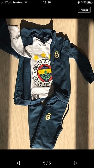 Fenerbahçe 1-8 yaş eşofman