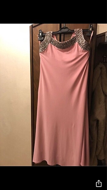 xl Beden pembe Renk Pul payetli elbise