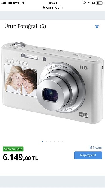 Samsung dijital fotoğraf makinesi
