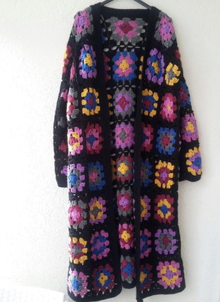 universal Beden çeşitli Renk GIGI HADID TARZI PATCHWORK HIRKA